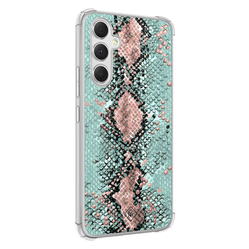 Casimoda Samsung Galaxy A54 shockproof hoesje - Snake pastel