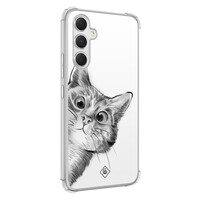 Casimoda Samsung Galaxy A54 shockproof hoesje - Kat kiekeboe
