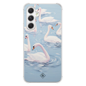 Casimoda Samsung Galaxy A54 shockproof hoesje - Zwanen