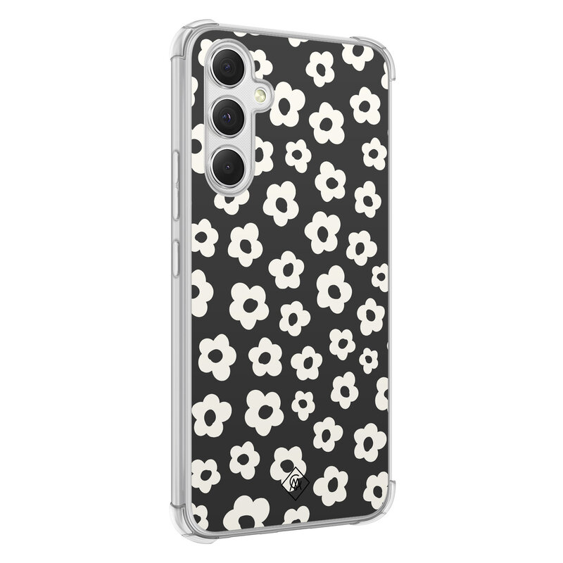 Casimoda Samsung Galaxy A54 shockproof hoesje - Retro bloempjes