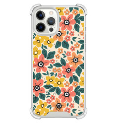 Casimoda iPhone 12 Pro Max shockproof hoesje - Blossom