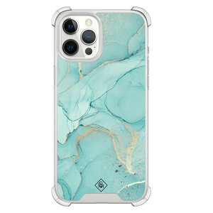 Casimoda iPhone 12 Pro Max shockproof hoesje - Touch of mint