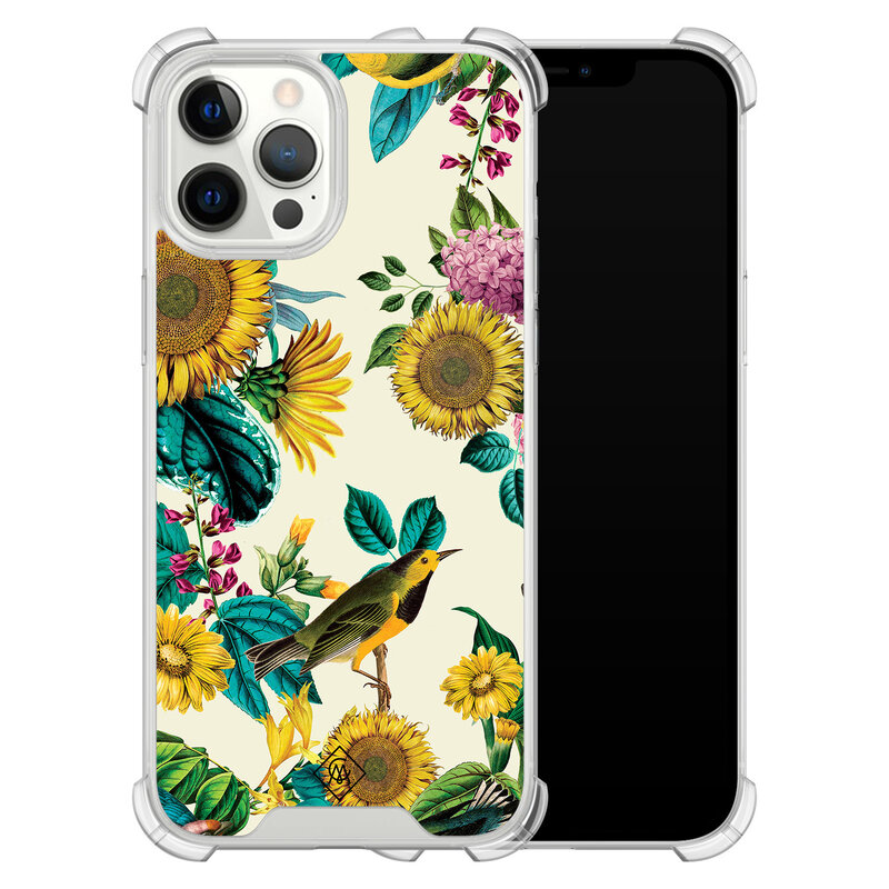 Casimoda iPhone 12 Pro Max shockproof hoesje - Sunflowers