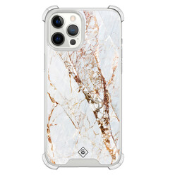 Casimoda iPhone 12 Pro Max shockproof hoesje - Marmer goud