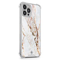 Casimoda iPhone 12 Pro Max shockproof hoesje - Marmer goud