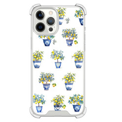 Casimoda iPhone 12 Pro Max shockproof hoesje - Lemon trees