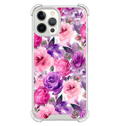 Casimoda iPhone 12 Pro Max shockproof hoesje - Rosy blooms