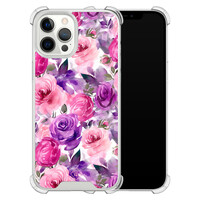 Casimoda iPhone 12 Pro Max shockproof hoesje - Rosy blooms