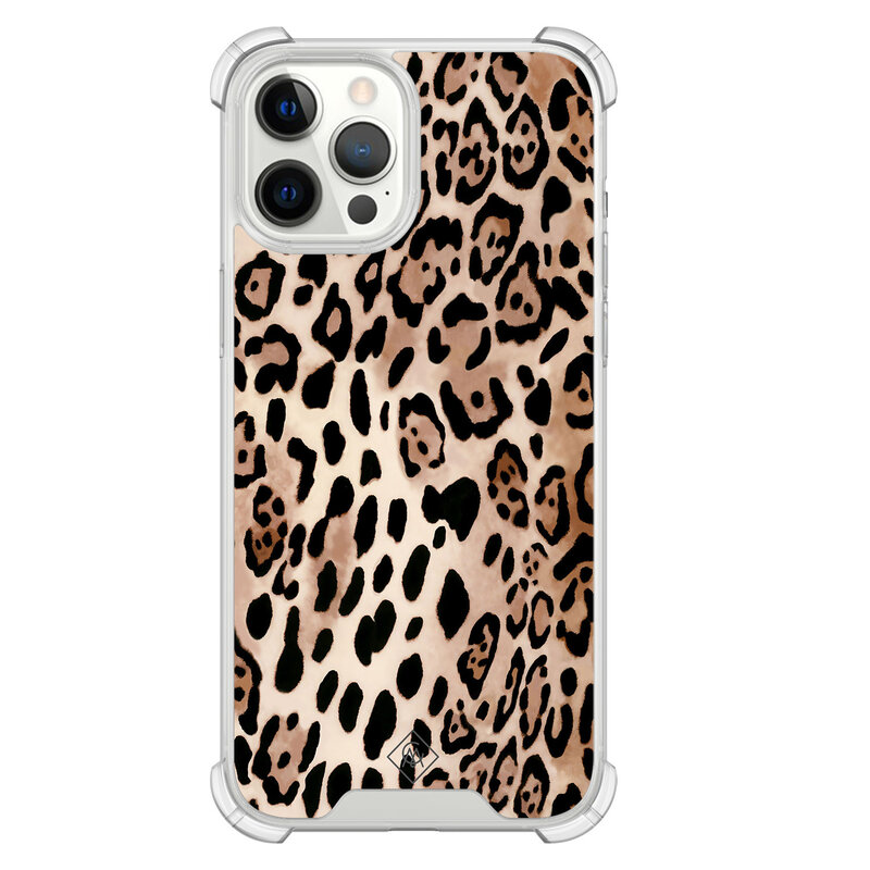 Casimoda iPhone 12 Pro Max shockproof hoesje - Golden wildcat