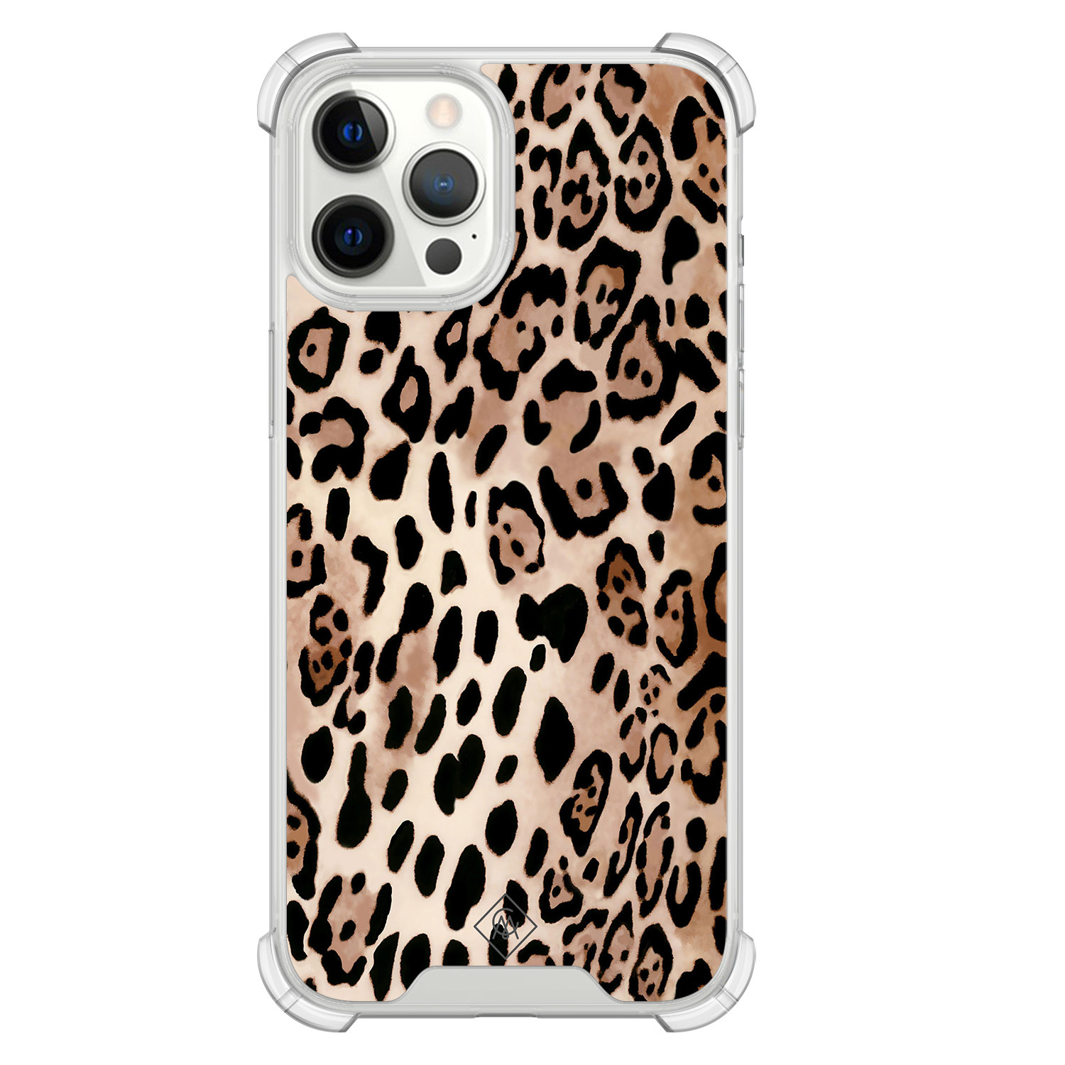 iPhone 12 Pro Max shockproof hoesje - Golden wildcat