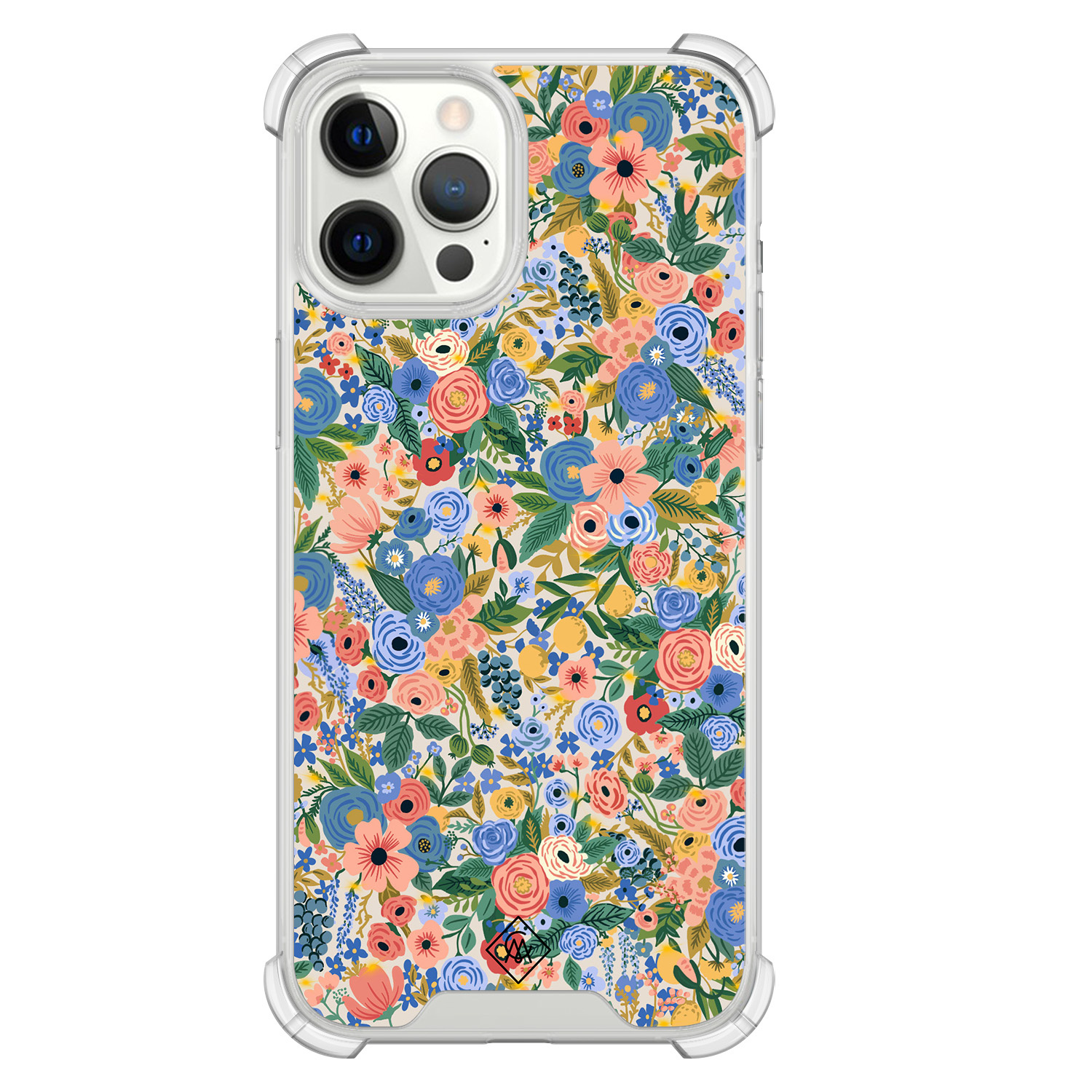 iPhone 12 Pro Max shockproof hoesje Blue gardens