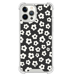 Casimoda iPhone 12 Pro Max shockproof hoesje - Retro bloempjes