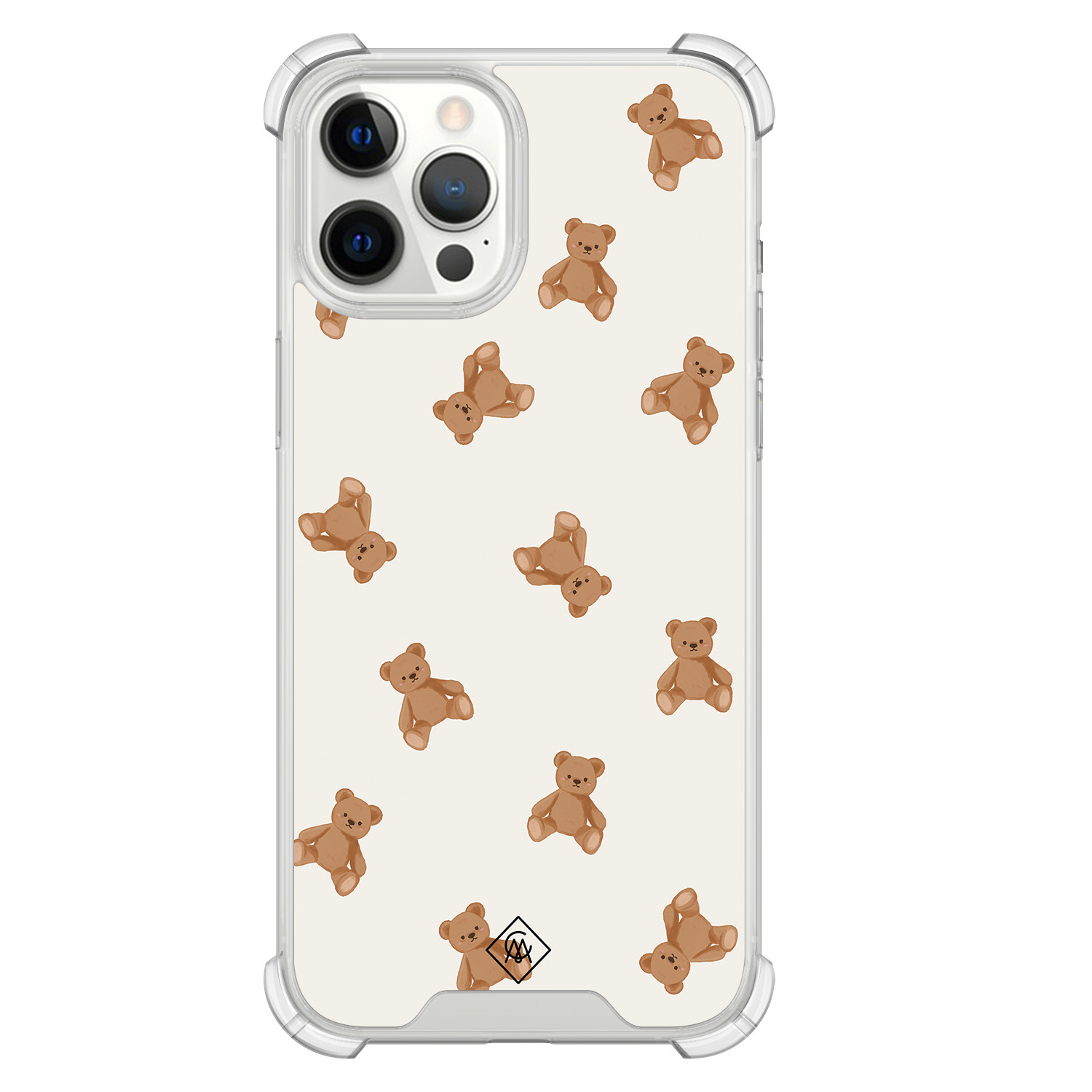 iPhone 12 Pro Max shockproof hoesje - Teddybeer