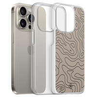 Casimoda iPhone 15 Pro Max hybride hoesje - Abstract lines