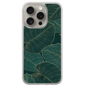 Casimoda iPhone 15 Pro Max hybride hoesje - Monstera leaves