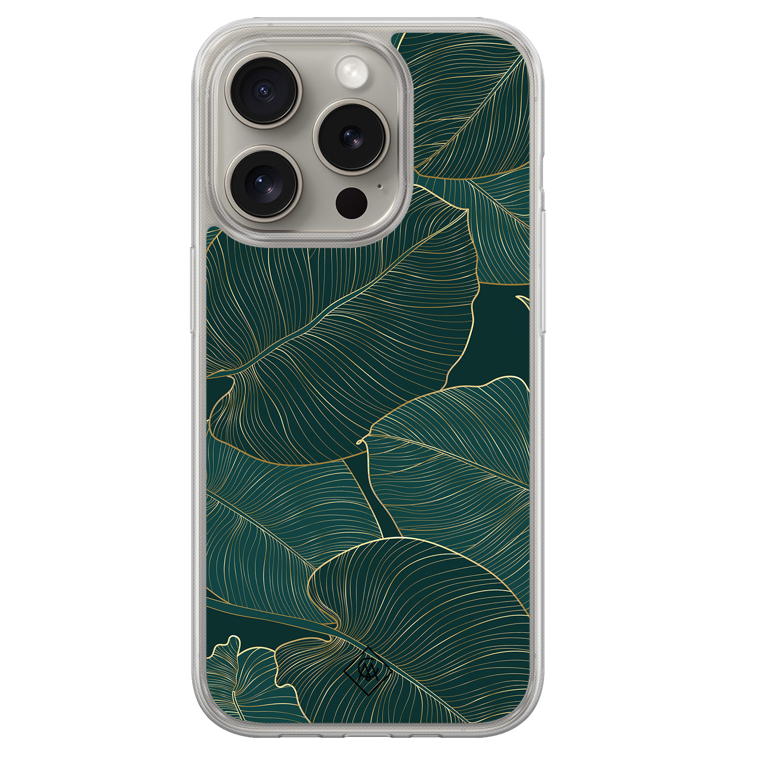 iPhone 15 Pro Max hybride hoesje - Monstera leaves