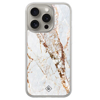Casimoda iPhone 15 Pro Max hybride hoesje - Marmer goud