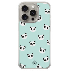 Casimoda iPhone 15 Pro Max hybride hoesje - Panda print