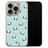 Casimoda iPhone 15 Pro Max hybride hoesje - Panda print