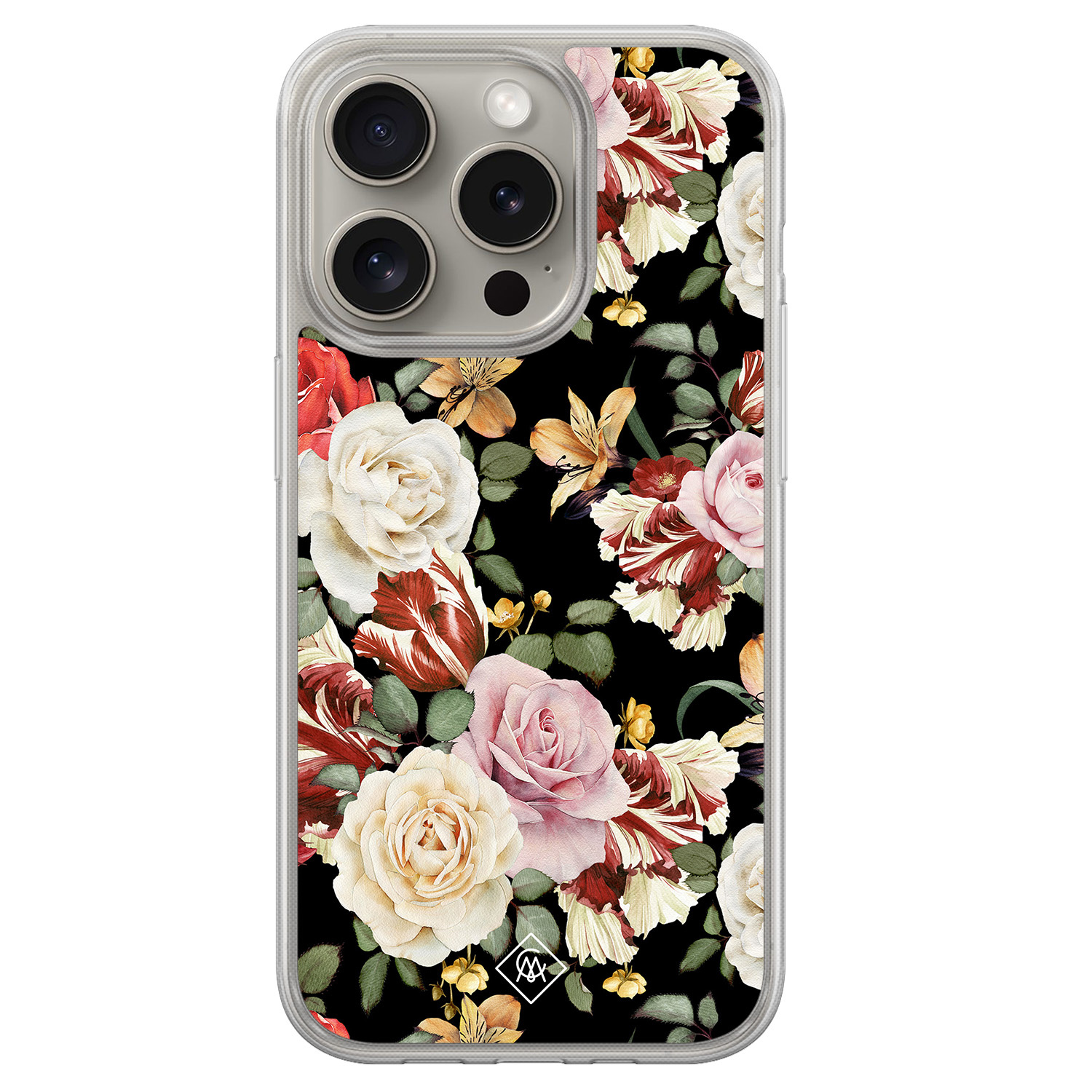 iPhone 15 Pro Max hybride hoesje - Flowerpower