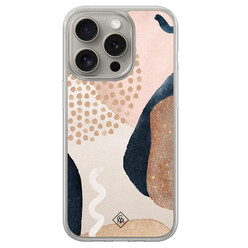 Casimoda iPhone 15 Pro Max hybride hoesje - Abstract dots