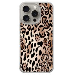 Casimoda iPhone 15 Pro Max hybride hoesje - Golden wildcat