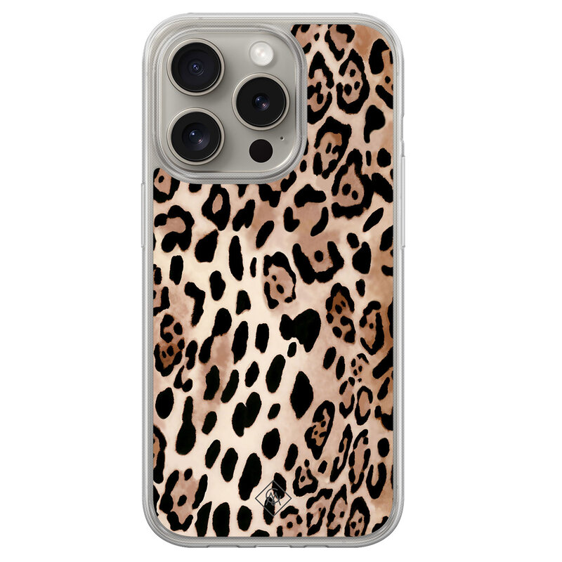 Casimoda iPhone 15 Pro Max hybride hoesje - Golden wildcat