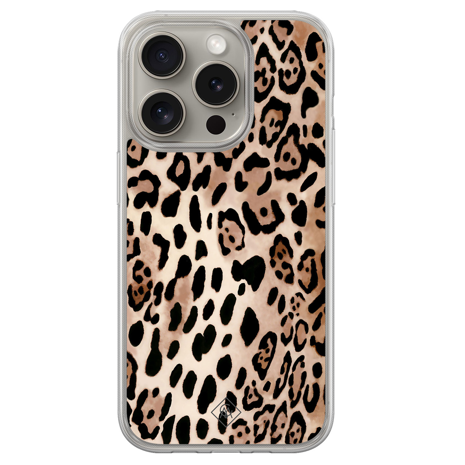 iPhone 15 Pro Max hybride hoesje - Golden wildcat