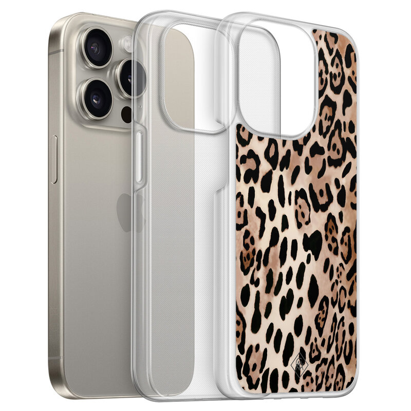 Casimoda iPhone 15 Pro Max hybride hoesje - Golden wildcat