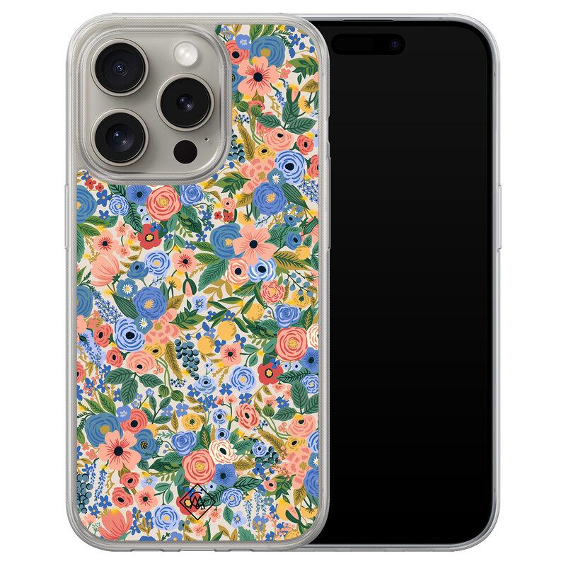 Casimoda iPhone 15 Pro Max hybride hoesje - Blue gardens