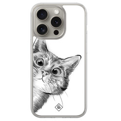 Casimoda iPhone 15 Pro Max hybride hoesje - Kat kiekeboe