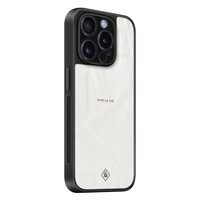 Casimoda iPhone 15 Pro glazen hardcase - Vive la vie