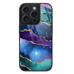 Casimoda iPhone 15 Pro glazen hardcase - Space borders