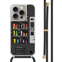 Casimoda iPhone 15 Pro hoesje met zwart koord - Snoepautomaat