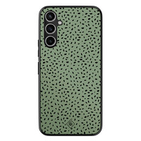 Casimoda Samsung Galaxy A54 hoesje - Green confetti