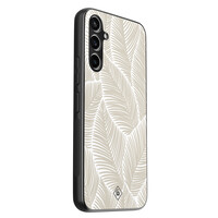 Casimoda Samsung Galaxy A54 hoesje - Palmy leaves beige