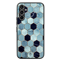 Casimoda Samsung Galaxy A54 hoesje - Blue cubes