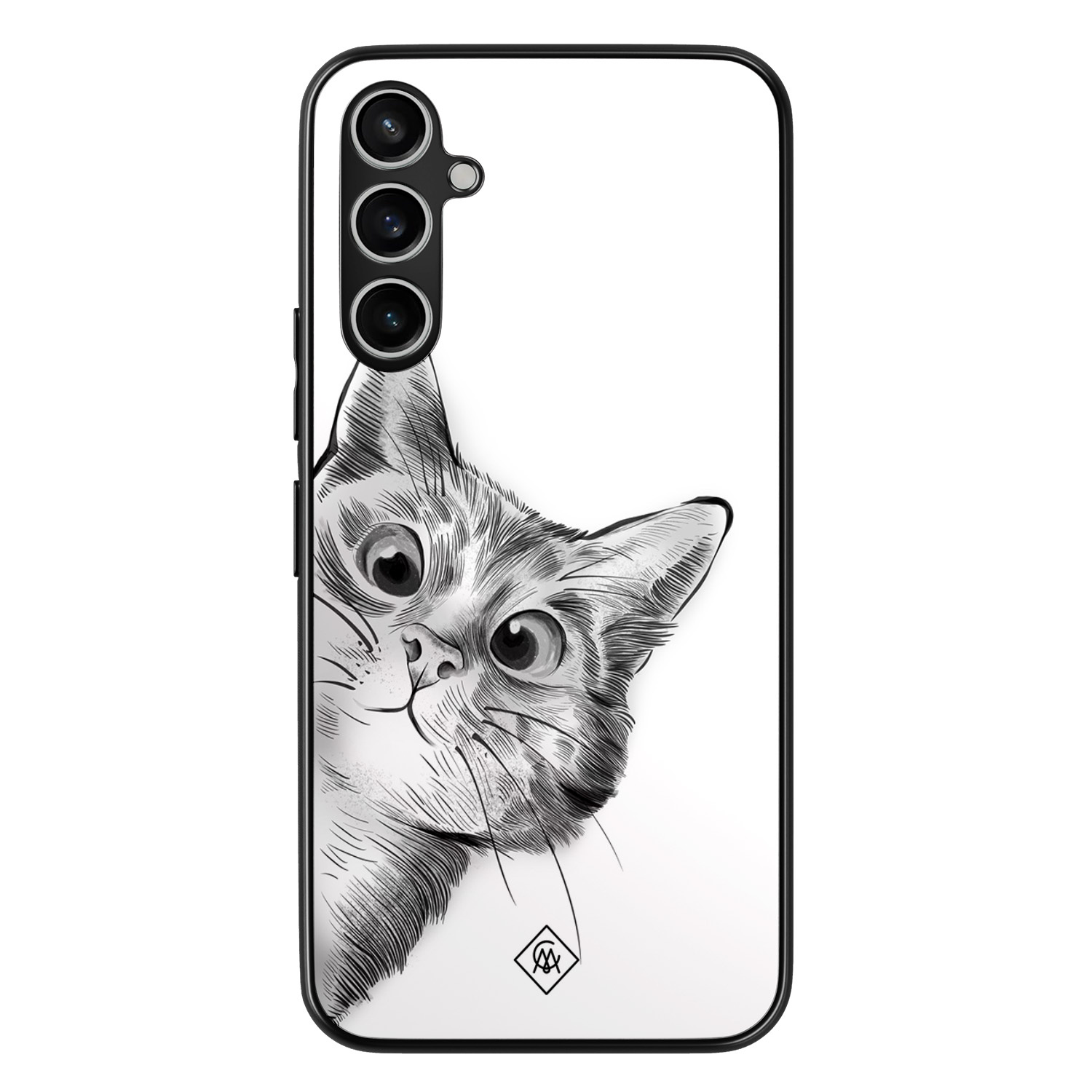 Samsung Galaxy A54 hoesje - Peekaboo kat