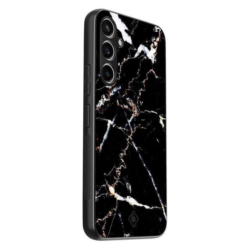 Casimoda Samsung Galaxy S23 FE hoesje - Marmer zwart