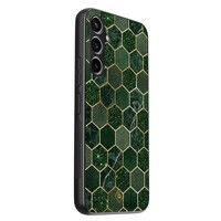 Casimoda Samsung Galaxy S23 FE hoesje - Kubus groen