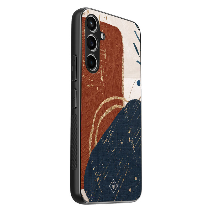 Casimoda Samsung Galaxy S23 FE hoesje - Abstract terracotta