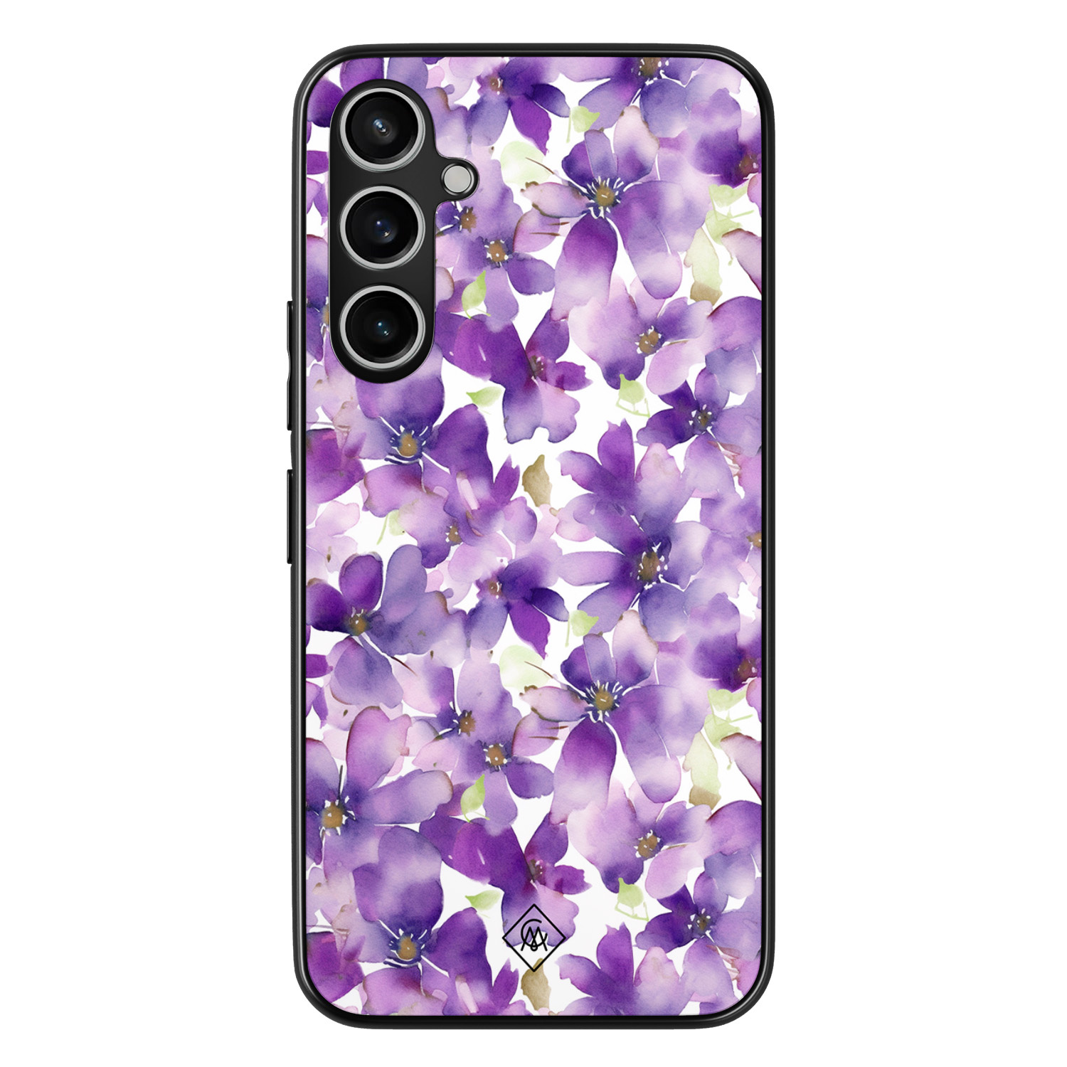 Samsung Galaxy S23 FE hoesje - Floral violet
