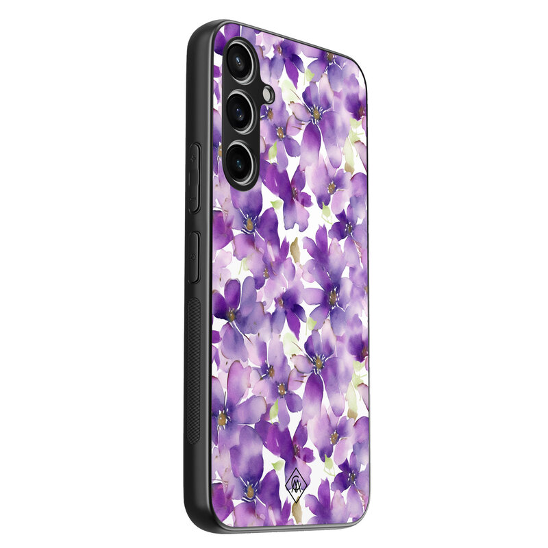 Casimoda Samsung Galaxy S23 FE hoesje - Floral violet