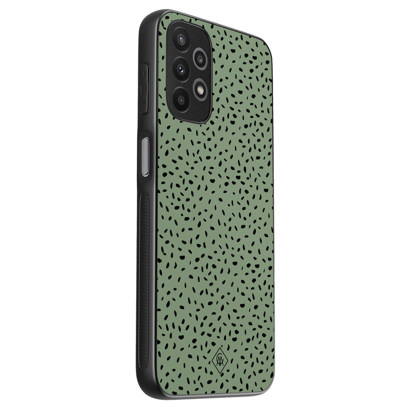 Casimoda Samsung Galaxy A13 4G hoesje - Green confetti