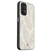 Casimoda Samsung Galaxy A13 4G hoesje - Palmy leaves beige