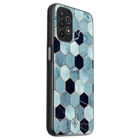 Casimoda Samsung Galaxy A13 4G hoesje - Blue cubes