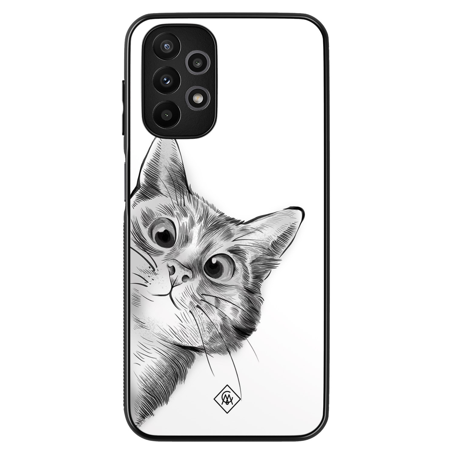 Samsung Galaxy A13 4G hoesje - Peekaboo kat