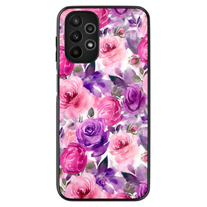 Casimoda Samsung Galaxy A13 4G hoesje - Rosy blooms