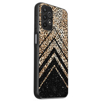 Casimoda Samsung Galaxy A13 4G hoesje - Chevron luipaard