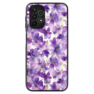 Casimoda Samsung Galaxy A13 4G hoesje - Floral violet